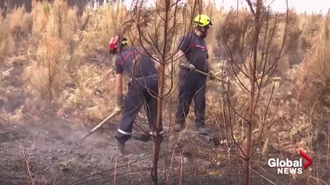 France wildfires: Firefighters battling blazes in good mood despite fatigue