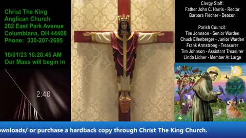 Holy Mass at Christ the King Anglican Church 10-01-2023
