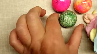ASMR Bright Colors Clay Cracking