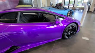 2020 Purple Lamborghini Huracan EVO RWD