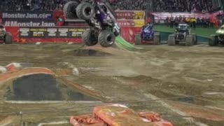 Monster Truck doing a Backflip!!