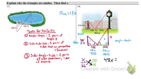 Similar triangles Part 2