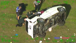 Florida Woman Flips Van in a Wild Police Chase