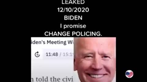 Biden defund the police after the election.