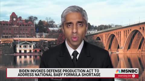 US Surgeon General Vivek Murthy discusses formula shortage