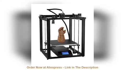 ✨ CREALITY 3D Printer Ender-5 Plus Dual Y-axis Motors Glass Build Plate Power off Resume Printing