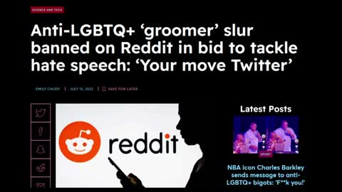 Reddit Mods Ban the Word Groomer