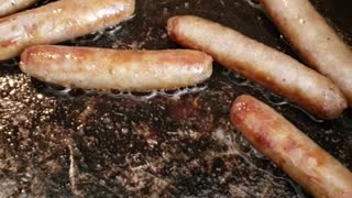 Man Cooks Sausages And They Sound Like They Are Screaming