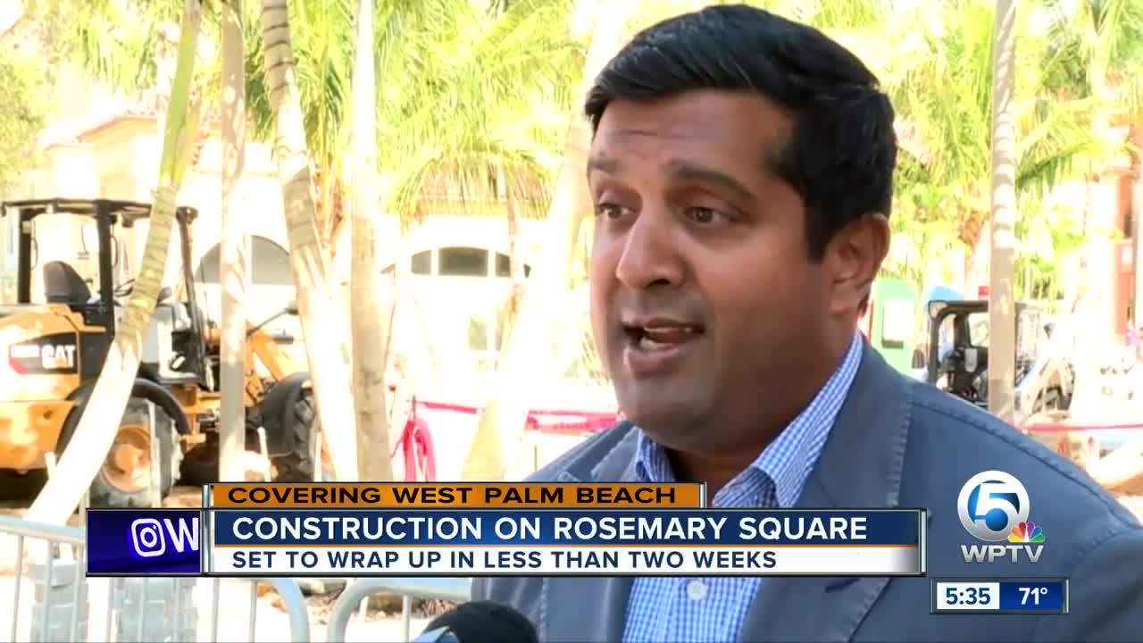 Construction on Rosemary Square wrapping up