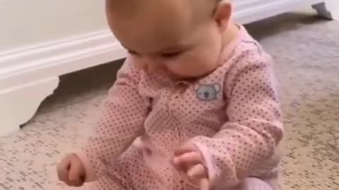 funniest baby getting super angry #shorts