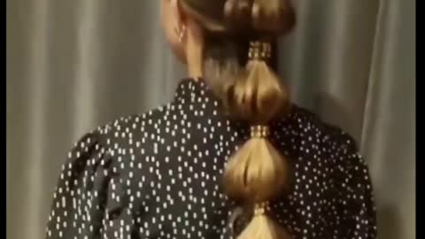 Pulled ponytail braid