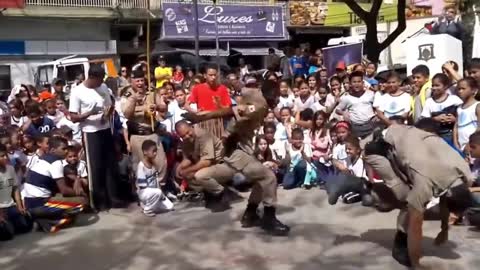 Police in the Capoeira Roda