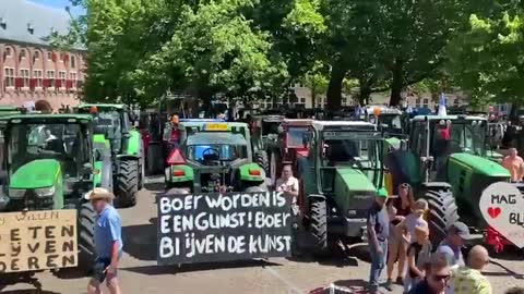 Farmers protesting at the Provincial House in Middelburg - breaking