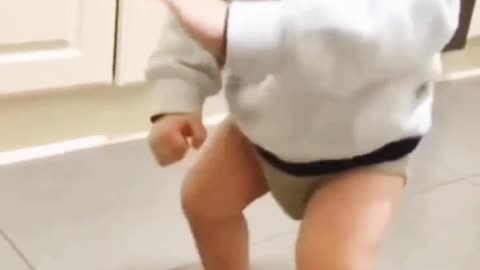 cute baby dancing