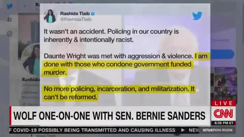 Rashida Tlaib's Anti-Police Rhetoric Is So Insane, Bernie Just Called Her Out