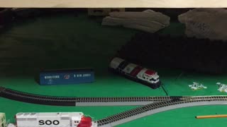 LEGO Train with LEGO Buckingham Palace & Soo Line Trains