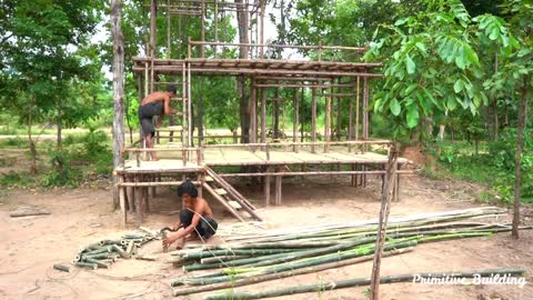 Building The Most Creative Luxury Villa By Bamboo In Jungle