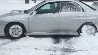 Snowfall Calls for Car Donuts