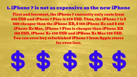 8 reasons to buy iPhone 7 instead of iPhone Xs, Xs Max and XR