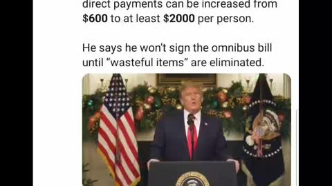 President Trump to Veto bogus Stimulus package
