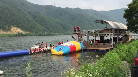 Water Leisure in Korea-Blob Jump-5