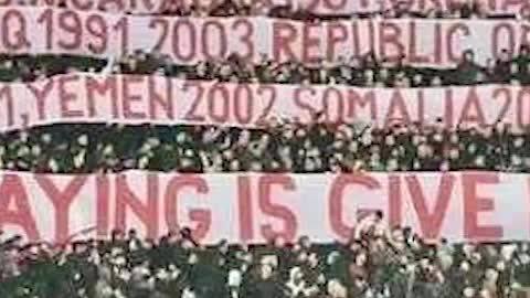 Banner of fans of "Crvena Zvezda"