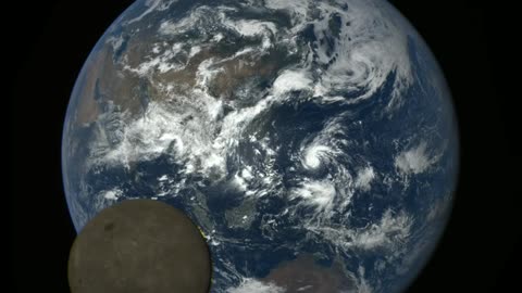 Nasa Camera Catches Moon "Photobombing" Earth