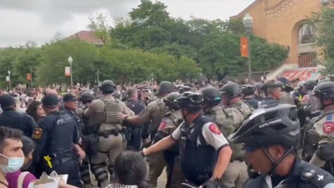 FAFO. TX DPS Officers Clear Out Pro Hamas Protestors At The University of Texas
