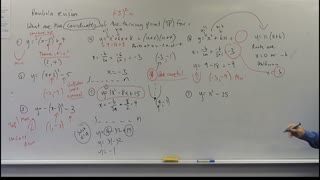 Math Parabola 03 Comprehensive Revision of Turning Points Years Grade 10 and 11 Academic Courses