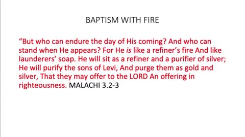 Baptism with the Holy Spirit and Fire