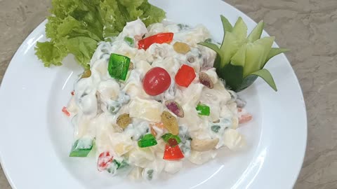 Russian salad Easy way to make Russian Salad Complete recipe