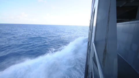 Even the moderately high waves will cause massive stress if you go too fast