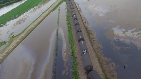 Flooding Causes Train Derailment