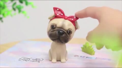 Nodding Pug Car Bobble Head