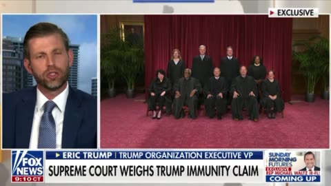 Eric Trump rolls out list of who would be in trouble without presidential immunity