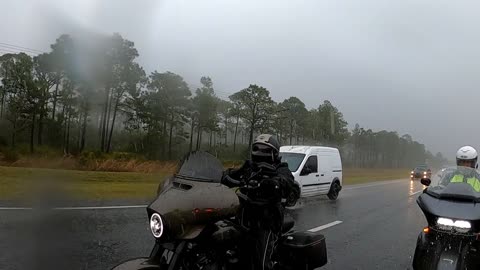 Rainy Veterans Day Ride on the Goldwing
