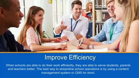Improving school efficiency with an easy-to-use content management system