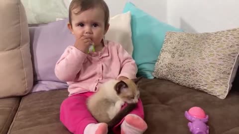 Cute_baby_and_funny_kitten_play_like_best_friends