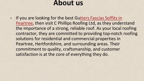 Get The Best Gutters Fascias Soffits in Peartree.