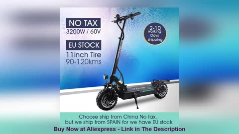☘️ FLJ Upgrade T113 60V 3200W Electric Scooter with Turn Signal 11inch Off Road Wheel Strong power