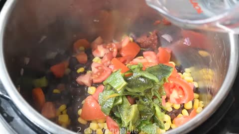 Instant Pot Black Bean and Corn Soup