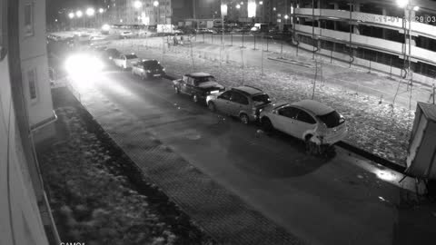 Drunk Driver Tries to Park and Rams 13 Cars