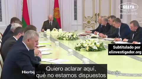 Declaraciones del presidente de Bielorrusia Aleksandr Lukashenko