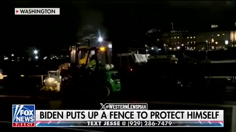 Biden putting up fence around the U.S. Capitol