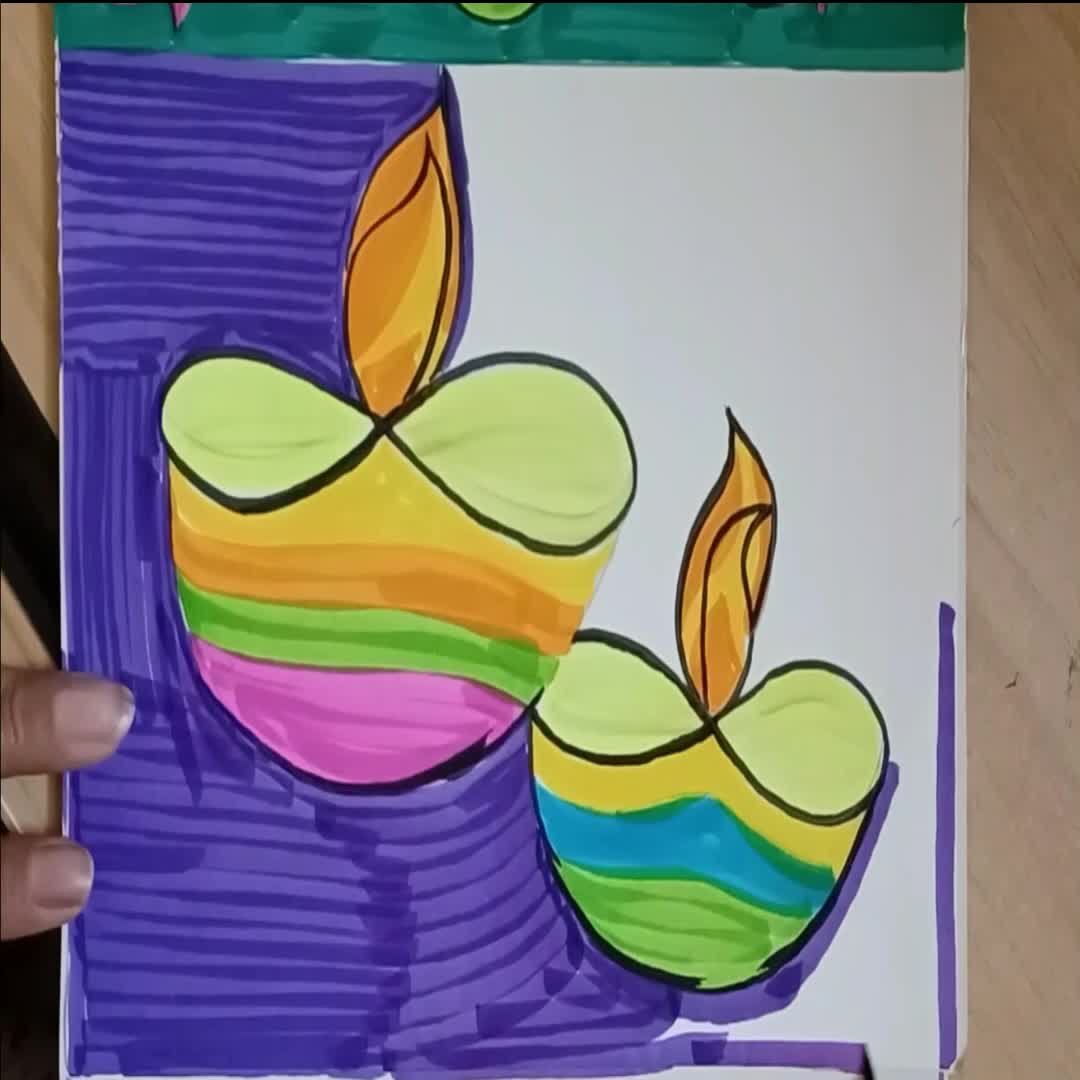 Simple and easy Diwali drawing - YouTube-demhanvico.com.vn