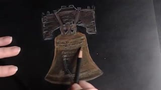 Liberty Bell - Color Pencil Drawing