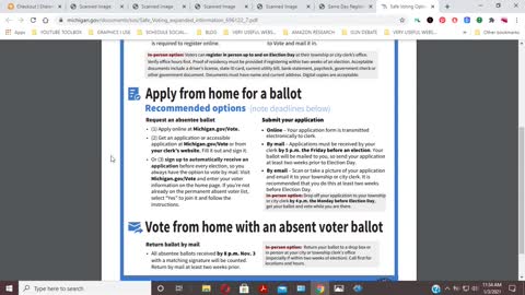 Michigan Voter Registration Guidelines For 11-3-2020