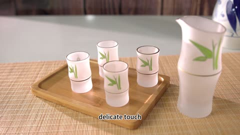 Huajian wine set·Bamboo chess sound - Bamboo wine set