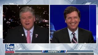 Tucker Carlson and Sean Hannity laugh at Biden's latest gaffe