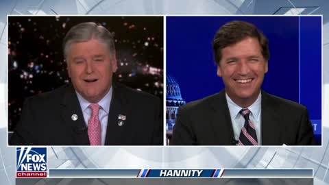 Tucker Carlson and Sean Hannity laugh at Biden's latest gaffe